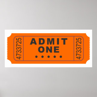 Cinema Ticket Poster