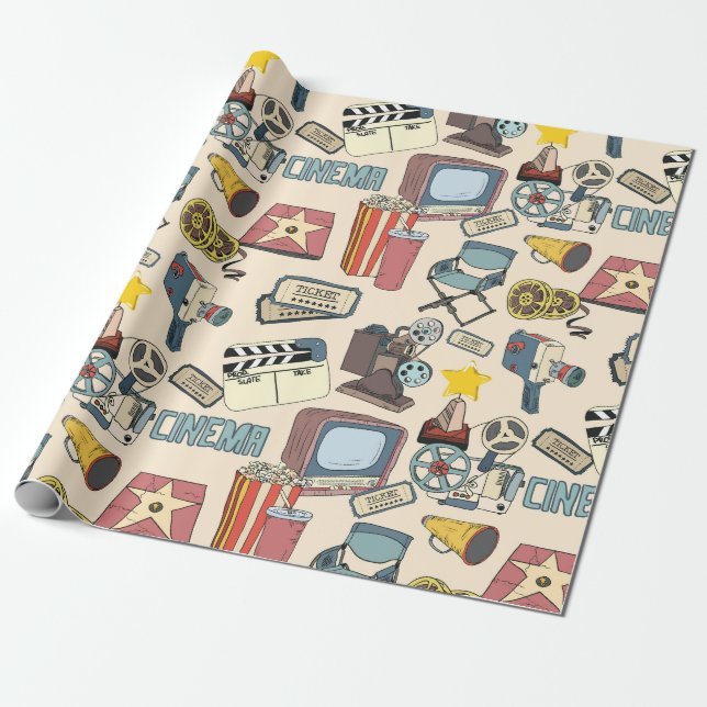 Cinema Wrapping Paper (Unrolled)