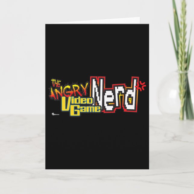 Cinemacre Angry Video Game Nerd Logo Premium  Card (Front)