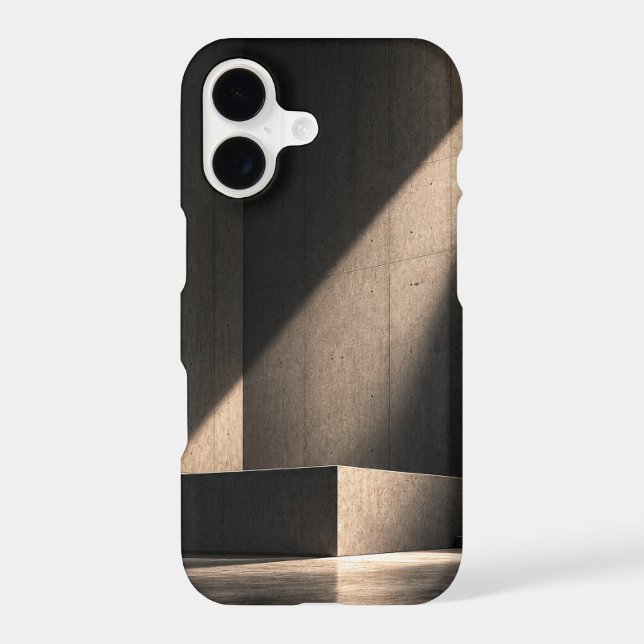 Cinematic Concrete Light iPhone 17 Case | Minimal  (Back)