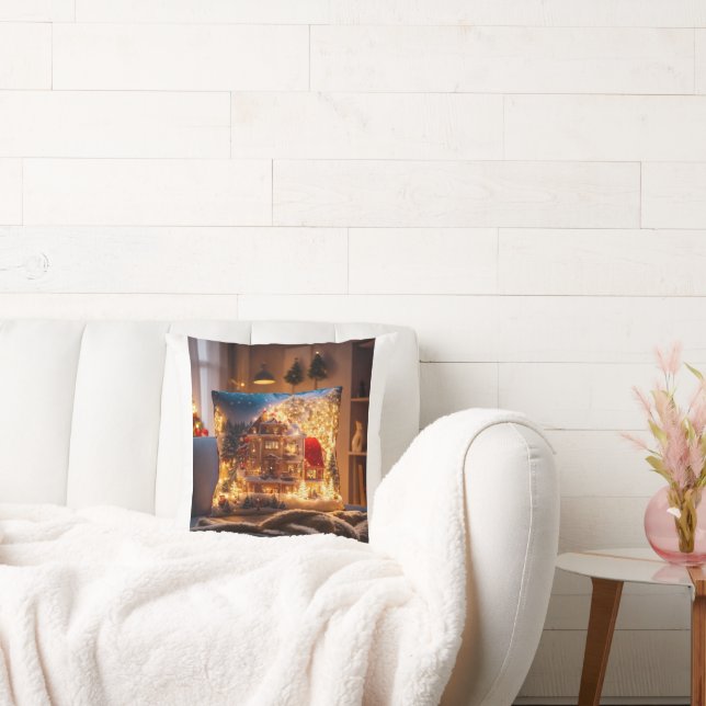 Cinematic Elegance: Santa's Enchanted Pillow  (Couch)