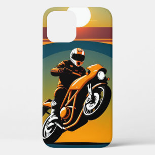 🏍️ Cinematic Motorcycle Ride vintage biker 🔥 iPhone 12 Pro Case