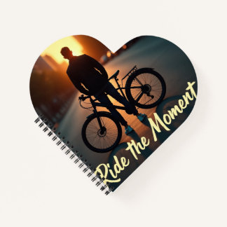 Cinematic One-Page Spiral Notebook – Man with Bike