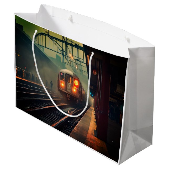 cinematic train large gift bag (Back Angled)