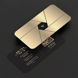 Cinematographer Black Faux Gold Film Producer  Business Card