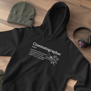 Cinematographer Definition Dark Mode - Film Hoodie