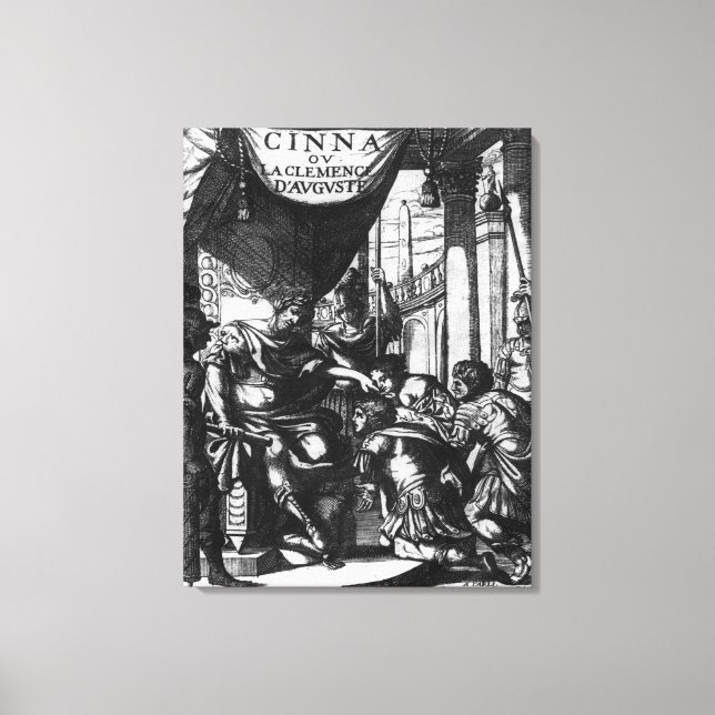 'Cinna ou la Clemence d'Auguste' Canvas Print (Front)