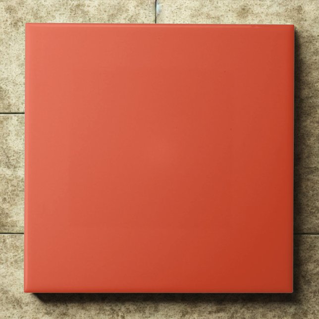 Cinnabar #e44d2e – Bright, Bold, Fiery Red-Orange Tile (Creator Uploaded)