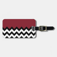 Cinnabar Red Pattern On Large Zigzag Chevron