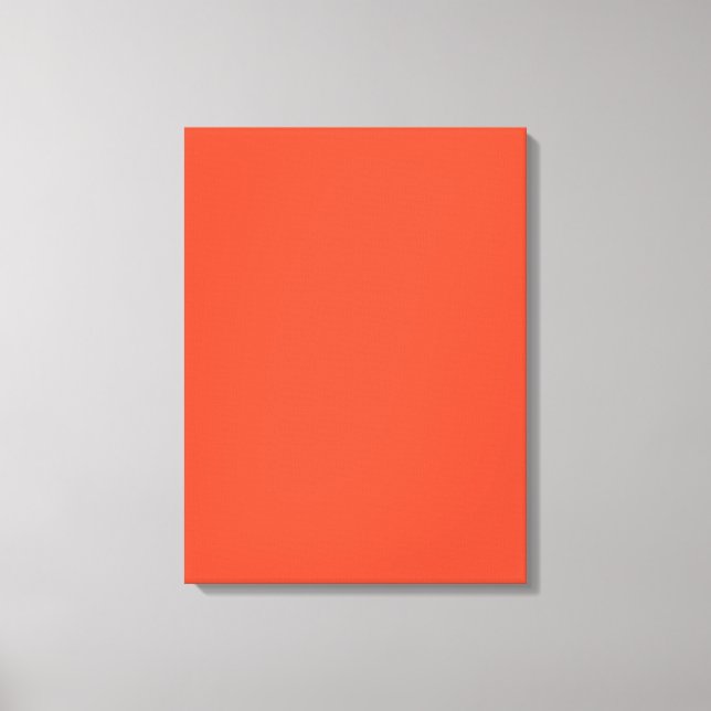 Cinnabar Solid Colour | Classic | Elegant Canvas Print (Front)