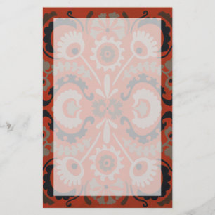 Cinnabar Suzani I Stationery