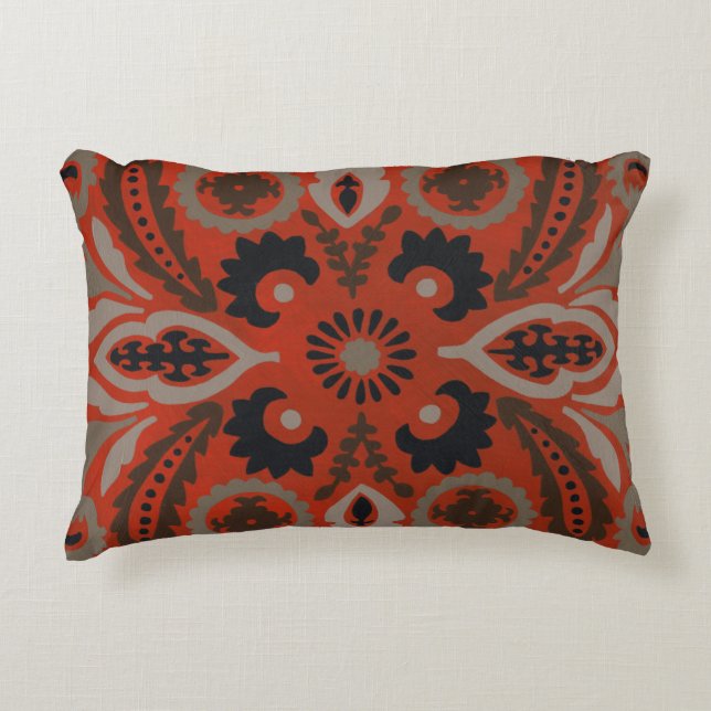 Cinnabar Suzani II Decorative Cushion (Front)