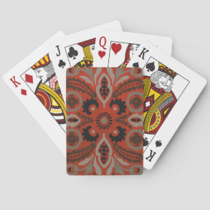 Cinnabar Suzani II Playing Cards