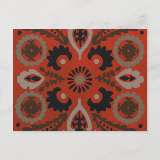 Cinnabar Suzani II Postcard (Front)
