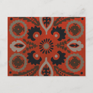 Cinnabar Suzani II Postcard