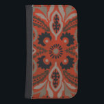 Cinnabar Suzani II Samsung S4 Wallet Case<br><div class="desc">Home Décor</div>