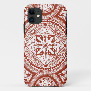 Cinnabar Woodblock IV iPhone 11 Case