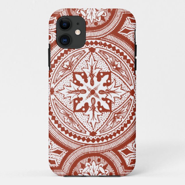 Cinnabar Woodblock IV Case-Mate iPhone Case (Back)