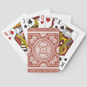 Cinnabar Woodblock IV Playing Cards