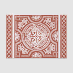 Cinnabar Woodblock IV Tissue Paper