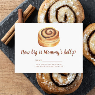 Cinnabon Bun How big is mommy's belly Enclosure Card