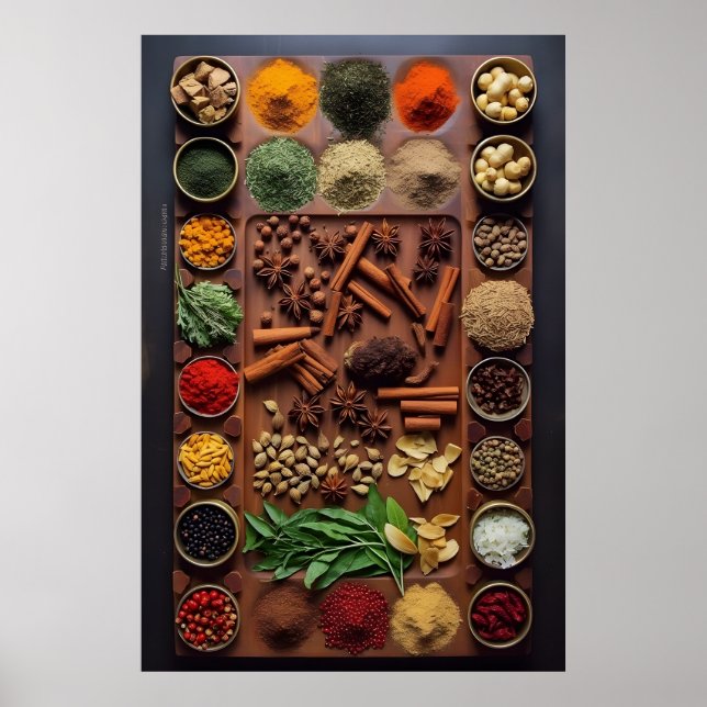 Cinnamon and Cloves Spice Kitchen Wall Art (Front)