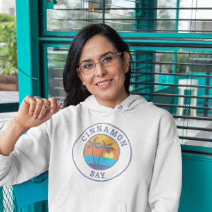 Cinnamon Bay, St. John, Usvi Faded Classic Style Hoodie