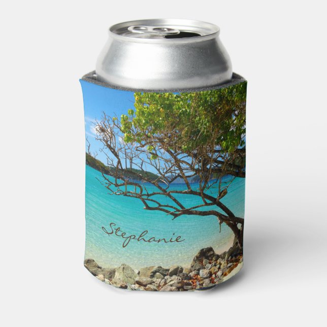 Cinnamon Bay St. John USVI Personalised Can Cooler (Can Back)