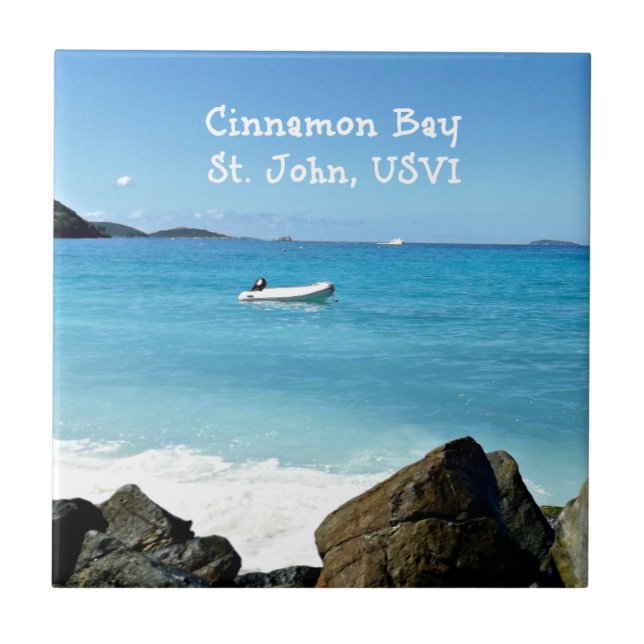 Cinnamon Bay, St. John USVI Tile (Front)