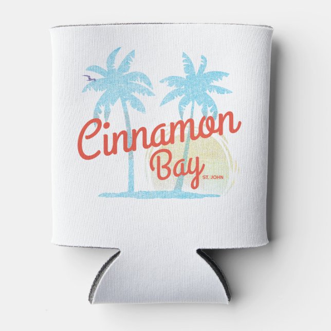Cinnamon Bay USVI Can Cooler (Front)