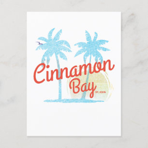 Cinnamon Bay USVI Vintage Beach Magnet Postcard