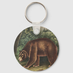 Cinnamon Bear (Ursus Americanus var. Cinnamonum) Key Ring
