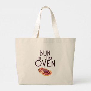 Cinnamon Bun in the Oven Large Tote Bag