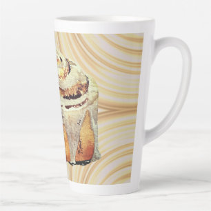 Cinnamon Bun Large Latte Mug  17 oz