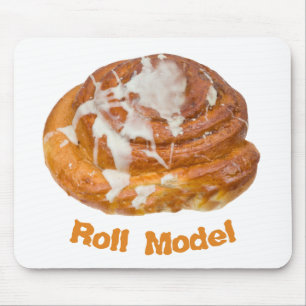 Cinnamon Bun Roll Model Mouse Mat