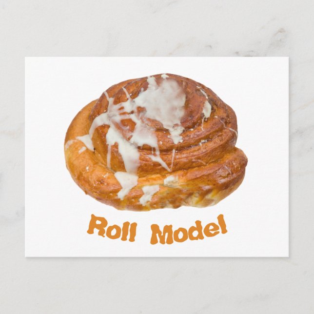 Cinnamon Bun Roll Model Postcard (Front)