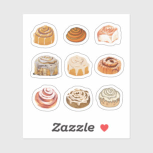 Cinnamon Bun Stickers