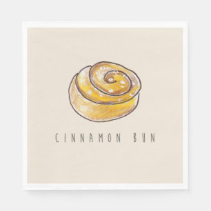 Cinnamon Buns Cinnamon Rolls Coffee Fika Napkin