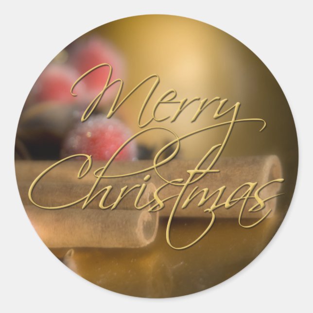 Cinnamon • Christmas Sticker (Front)