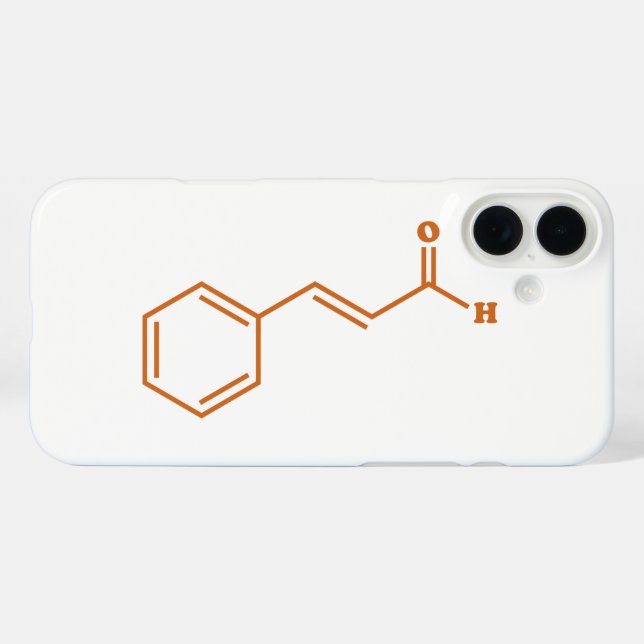 Cinnamon Cinnamaldehyde Molecular Chemical Formula Case-Mate iPhone Case (Back (Horizontal))