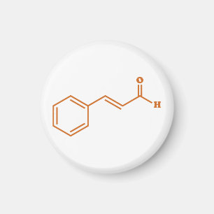 Cinnamon Cinnamaldehyde Molecular Chemical Formula Magnet