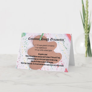 Cinnamon Dough Ornament Recipe Holiday Card
