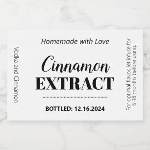 Cinnamon Extract Modern Label Sticker VLL1rt