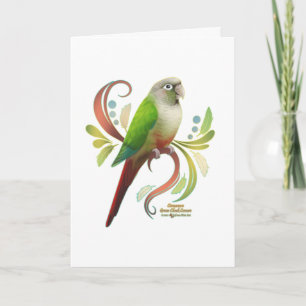 Cinnamon Green Cheek Conure Card