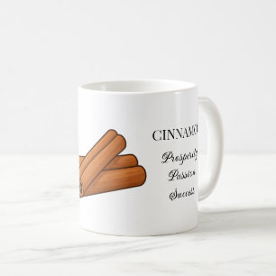 Cinnamon Herb Illustration and Uses Coffee Mug