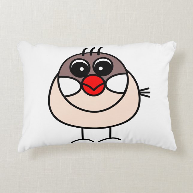 cinnamon Java sparrow Decorative Cushion (Front)