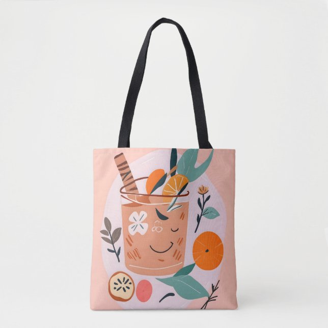 Cinnamon & Orange Cocktail Tote Bag (Front)
