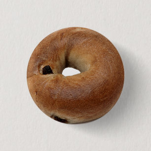 Cinnamon Raisin Bagel Pinback Button