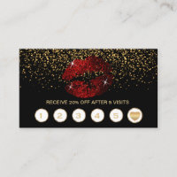 Cinnamon Red Glitter Lips 💋 Loyalty on Black
