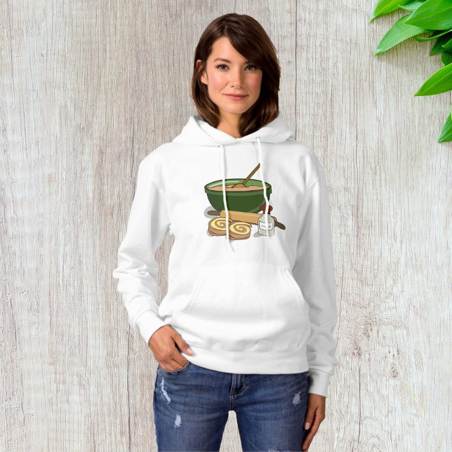 Cinnamon Roll Baking Ingredients Cosy Kitchen  Hoodie (Creator Uploaded)